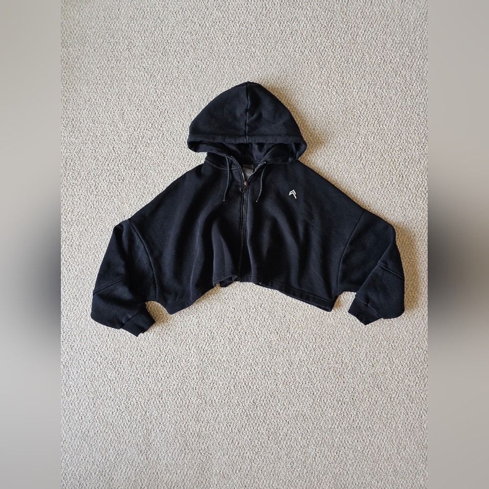 Classic Crop Zip Hoodie